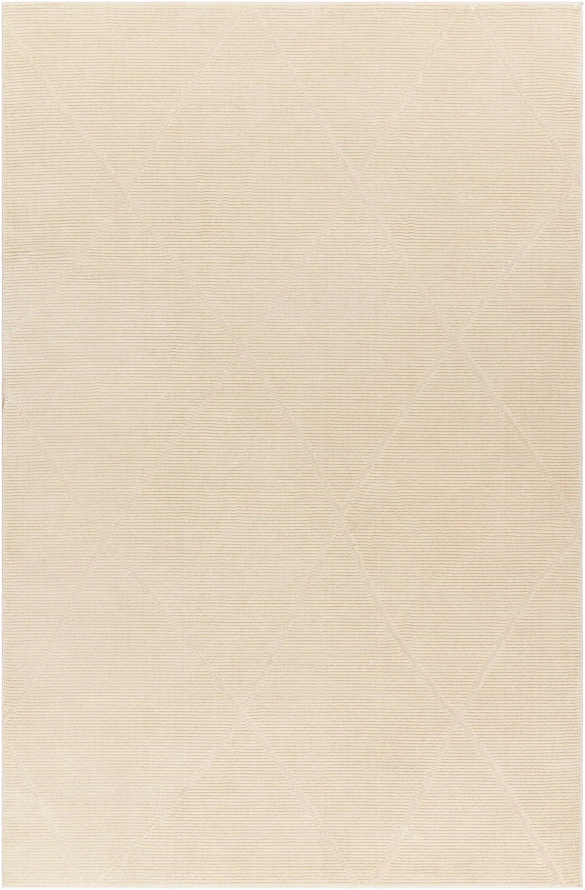 Aldis Cream Plush Textured Washable Rug, photo 5 of 9