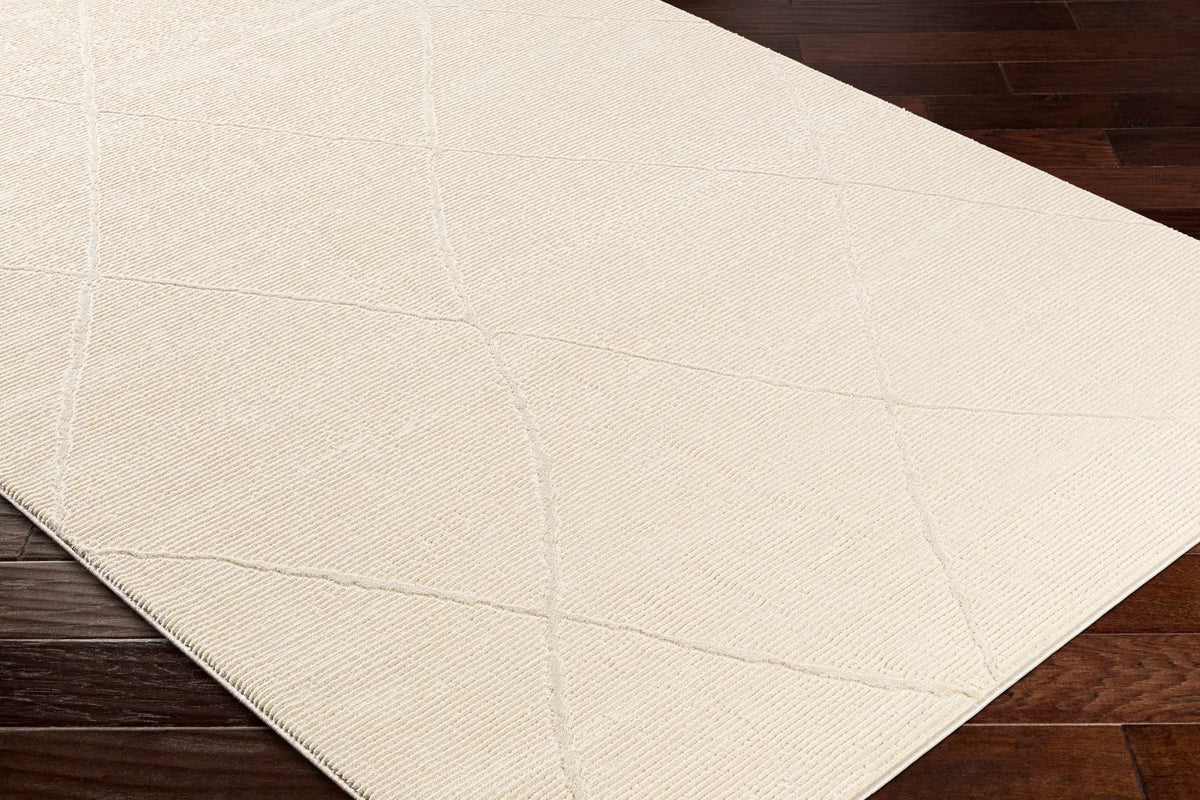 Aldis Cream Plush Textured Washable Rug, photo 6 of 9
