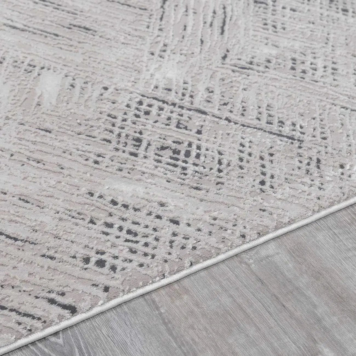 Garza Diamond Textured Washable Rug, photo 13 of 14
