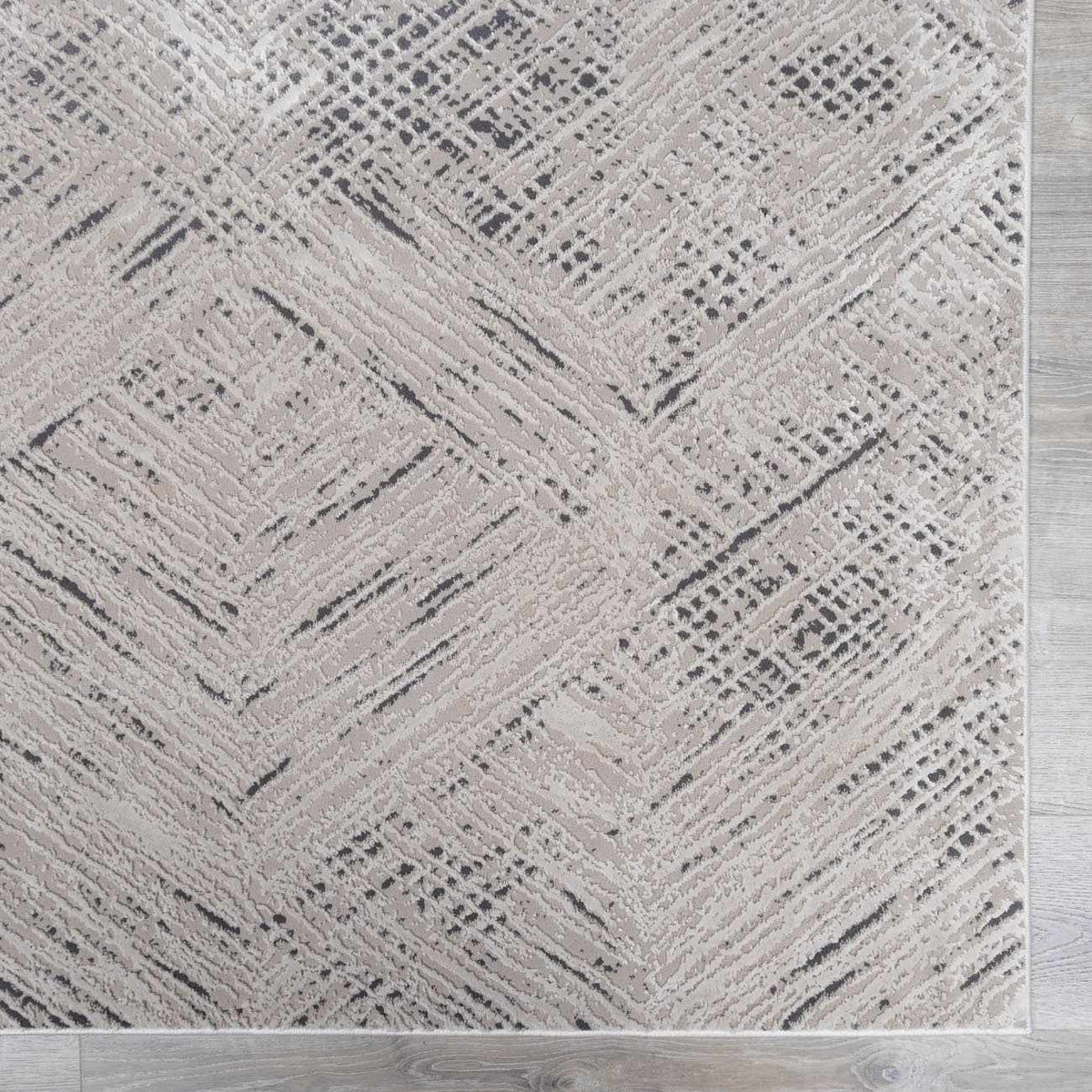 Garza Diamond Textured Washable Rug, sample swatch