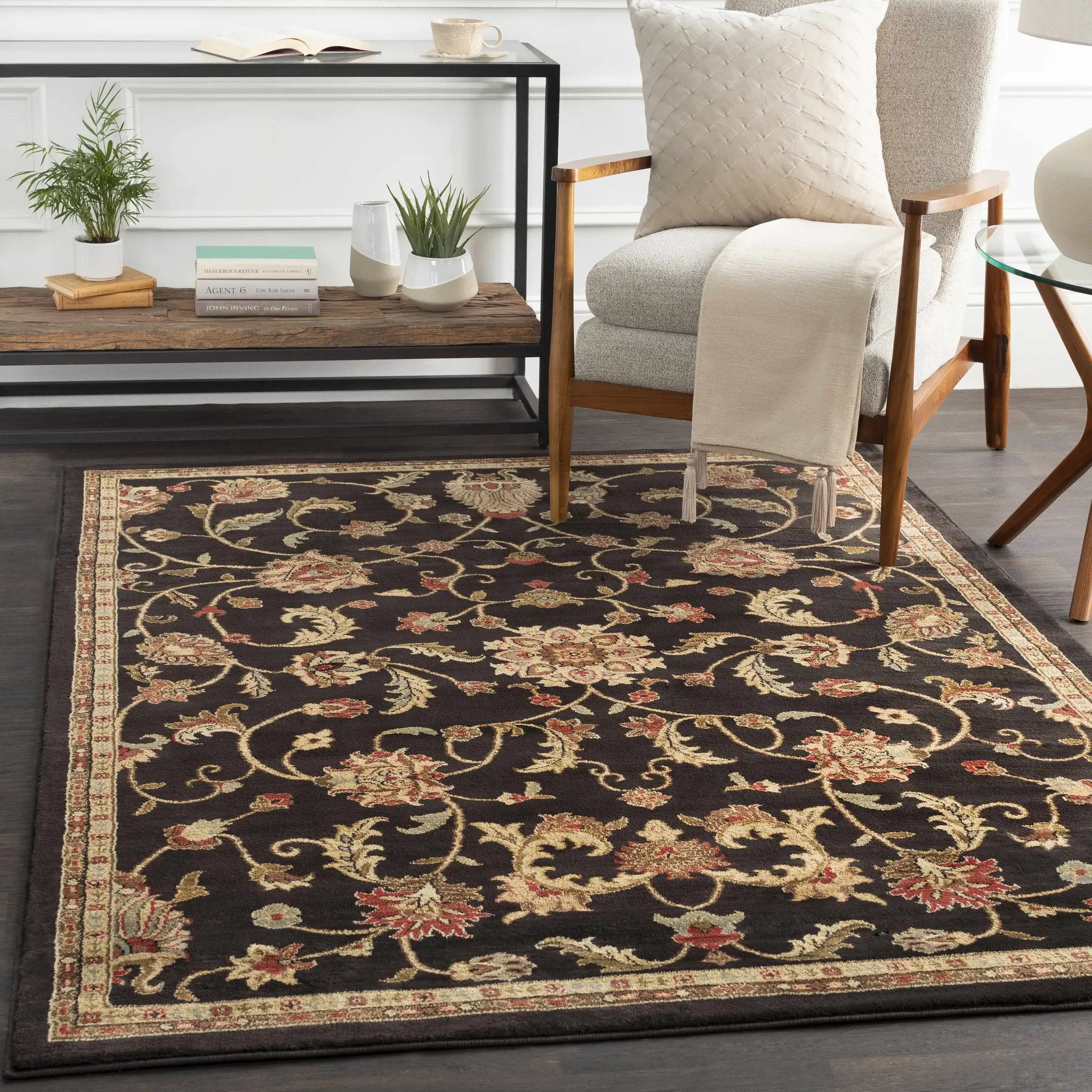 Salona Luxe Black Rug by Boutique Rugs