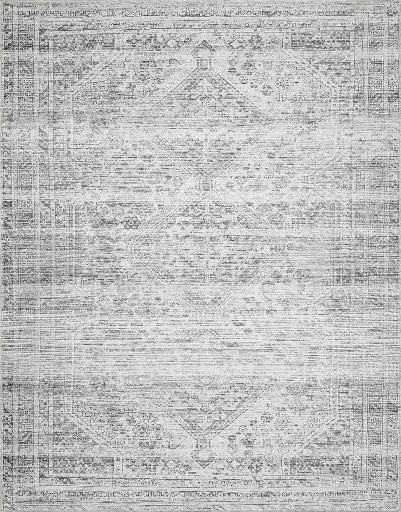 Barny Gray Blue Washable Rug - Clearance by Boutique Rugs