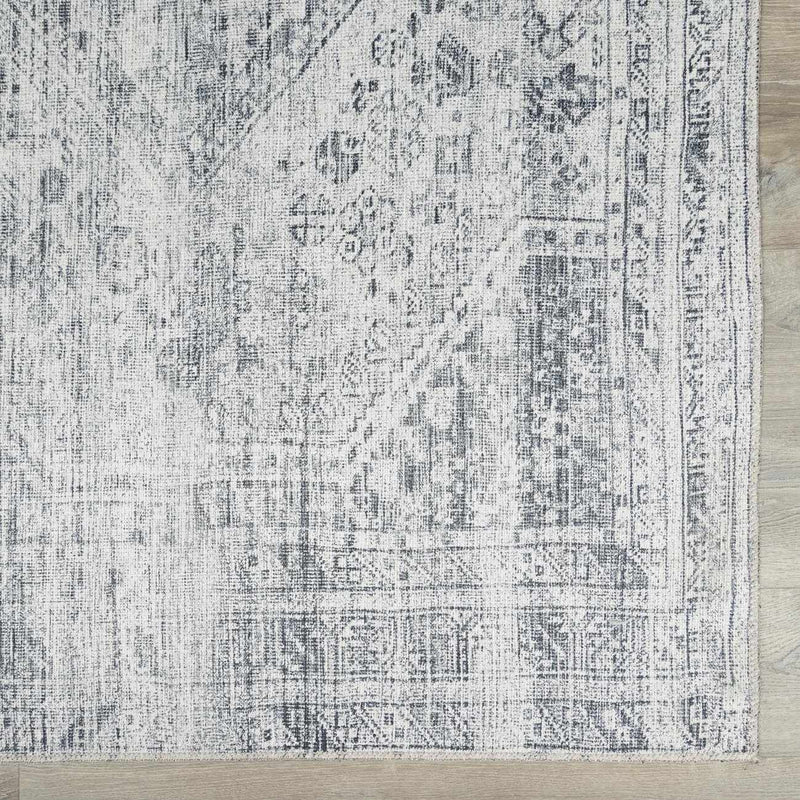 Barny Gray Blue Washable Rug - Clearance by Boutique Rugs
