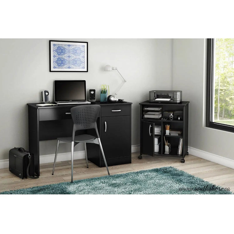 Eco-Friendly Black Printer Stand Cart by HomePacific
