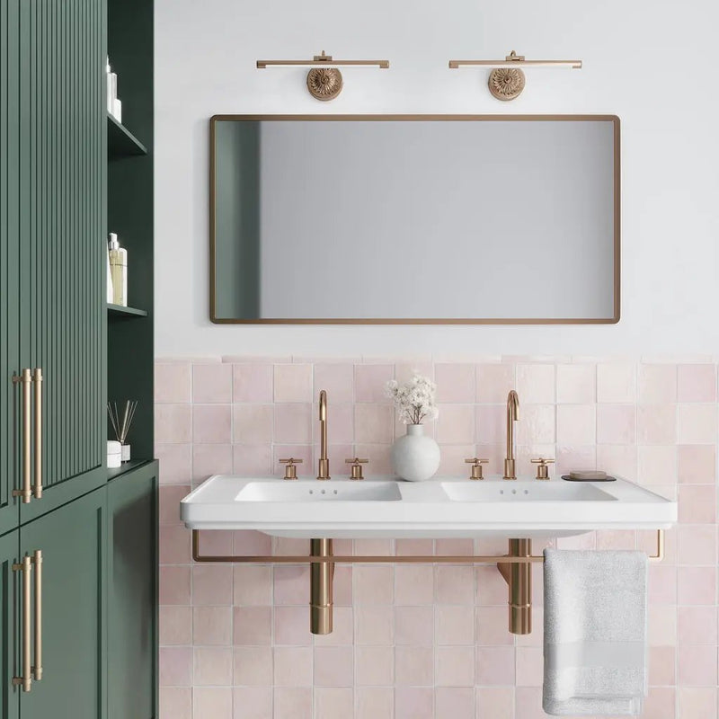 Chateau Soft Pink 5x5 Glossy Ceramic Square Tile (57 pack, 10.76 sq ft/case) by Apollo Tile