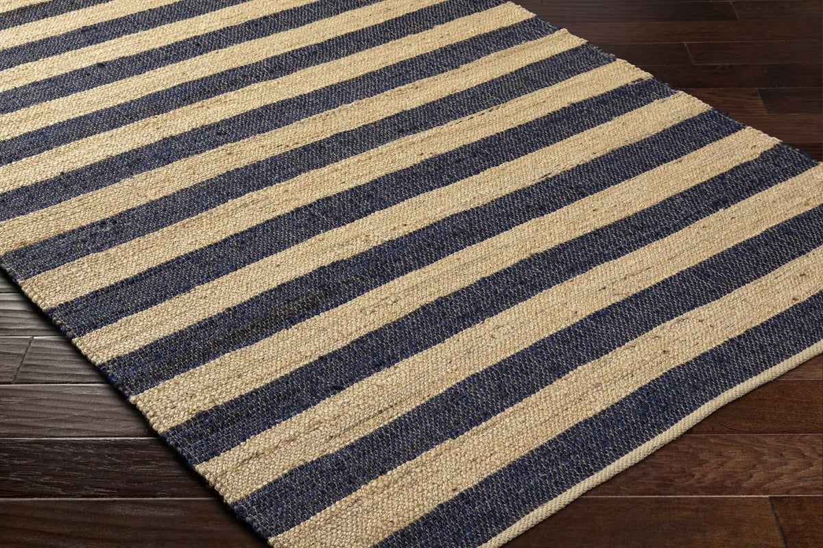 Ilkay Beige & Navy Jute Area Rug - Clearance, photo 3 of 6