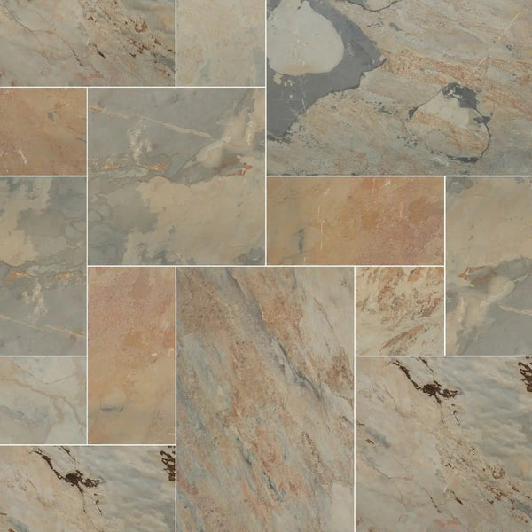 Autumn Gauged Slate Tiles 12x12