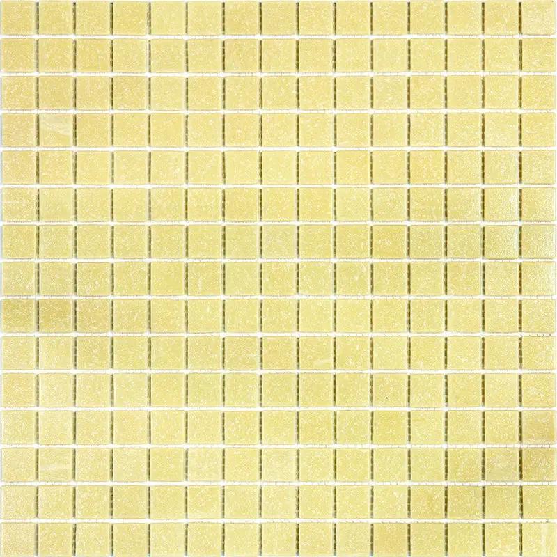 Cream Beige 12x12 Uniform Square Glossy Glass Mosaic Tile (20 pack, 20 sq ft/case) by Apollo Tile