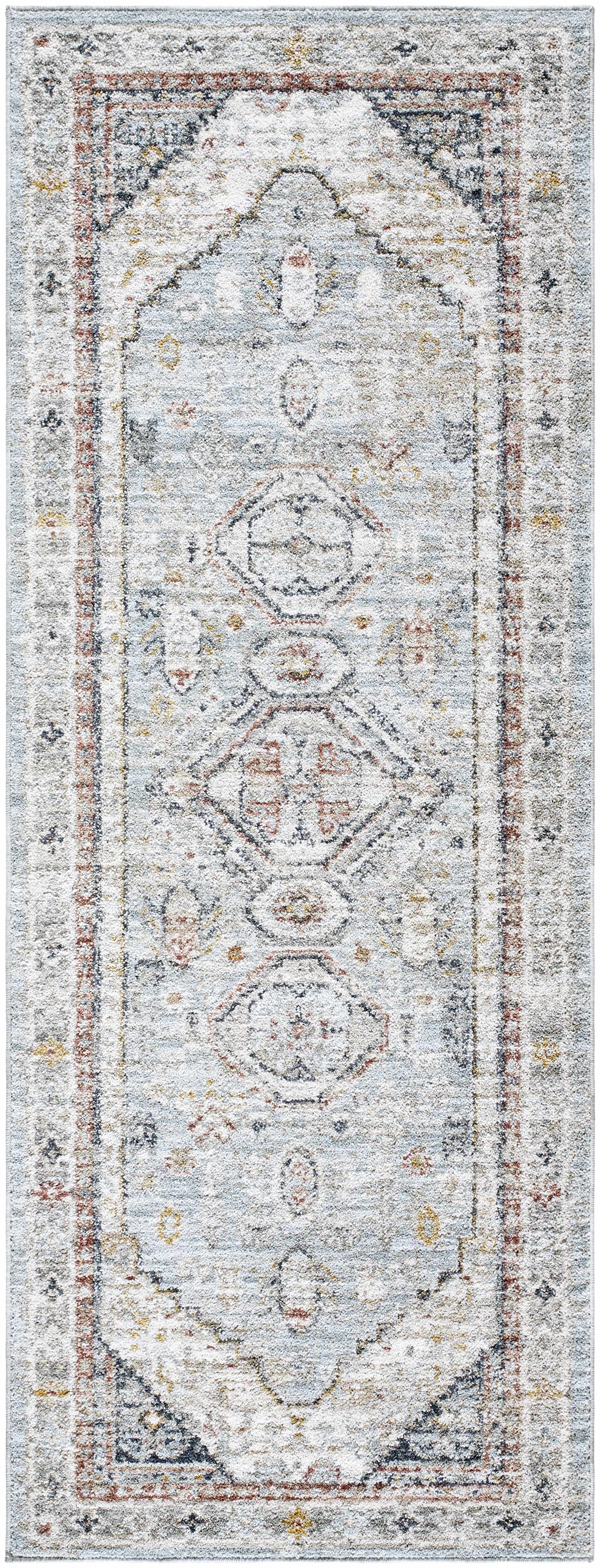 Kouta Gray Blue Area Rug by Boutique Rugs