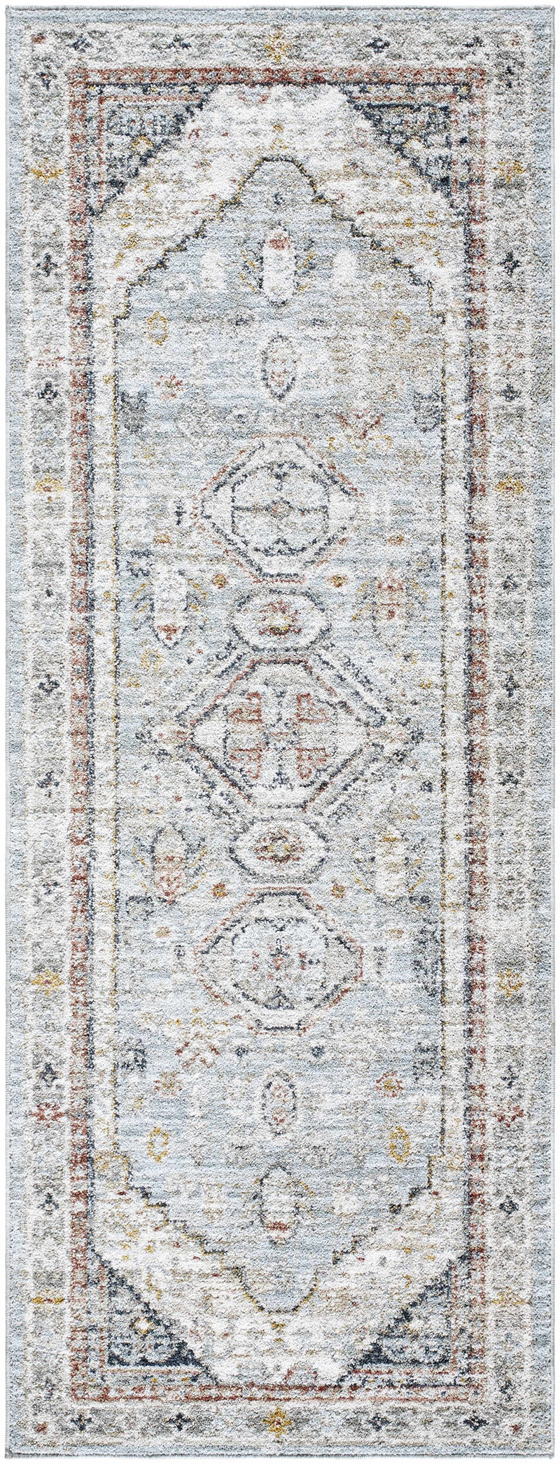 Kouta Gray Blue Area Rug by Boutique Rugs