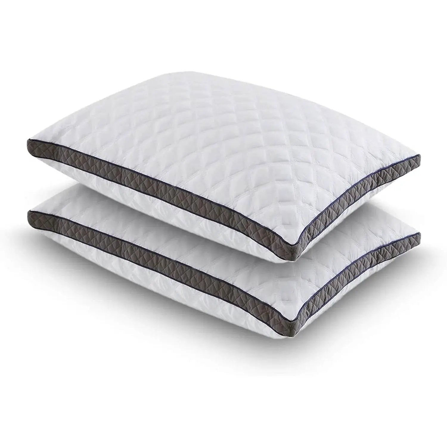 Set of 2 Standard Shredded Memory Foam Polyester Pillow with Removeable Cover by HomePacific