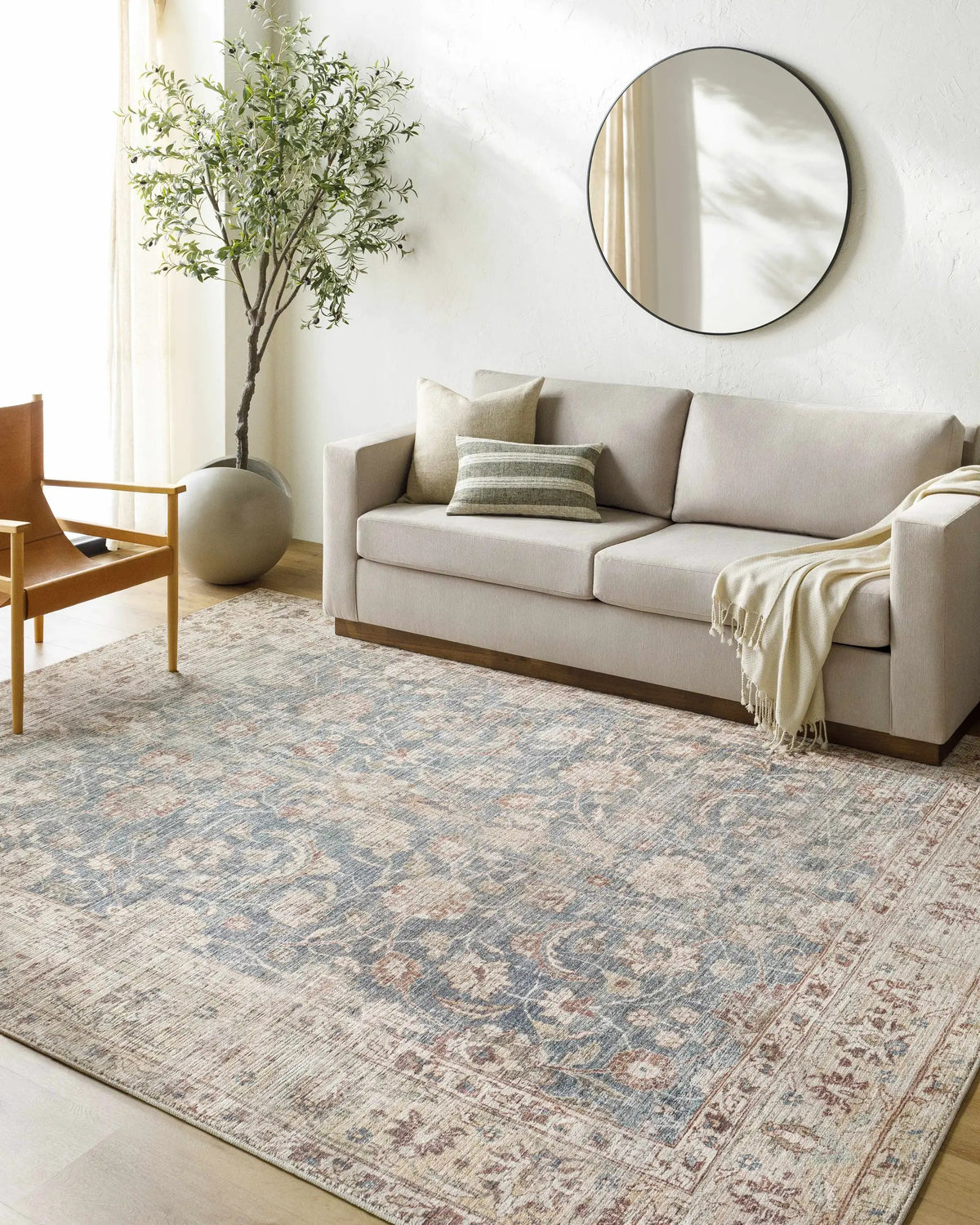 Marlene Machine Woven Becki Owens x LIVABLISS BOMN-2303 Area Rug, installed in a room