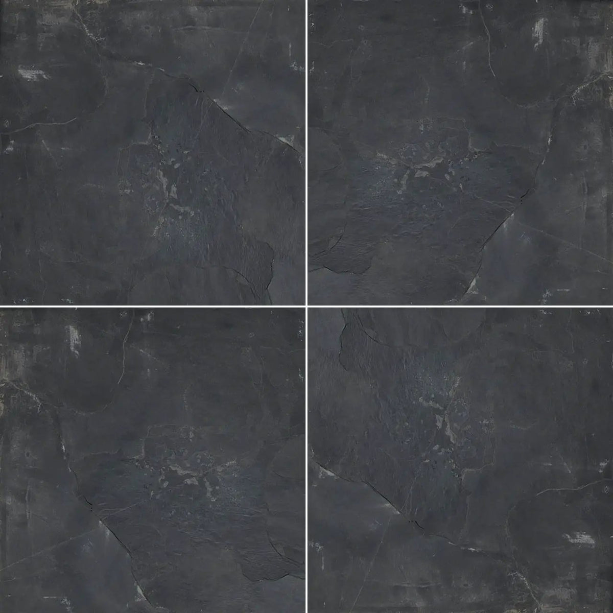 Premium Black Gauged Slate Tiles 12x12 by MSI Surfaces