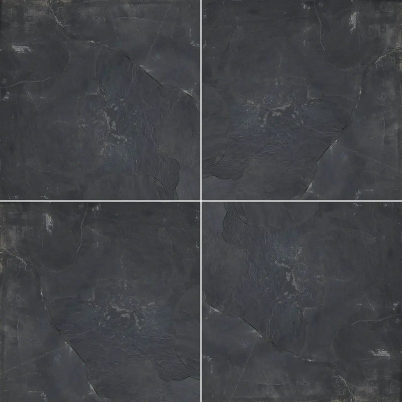 Premium Black Gauged Slate Tiles 12x12 by MSI Surfaces