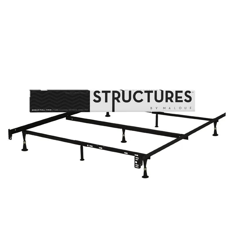 Heavy Duty 7-Leg Metal Bed Frame - Fits Sizes Twin, Full, & Queen by HomePacific