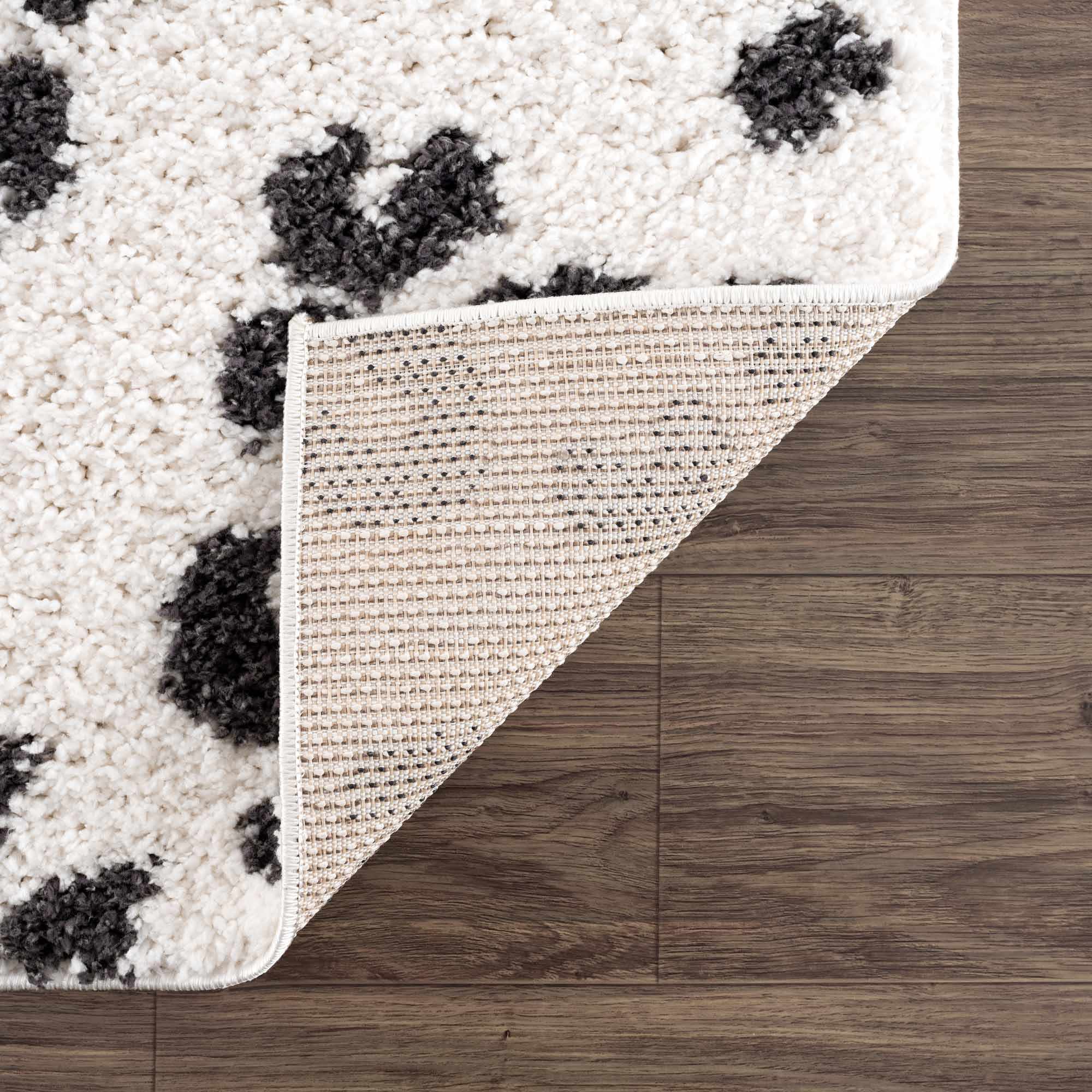 Zhen Black Spots Leopard Rug - Clearance by Boutique Rugs