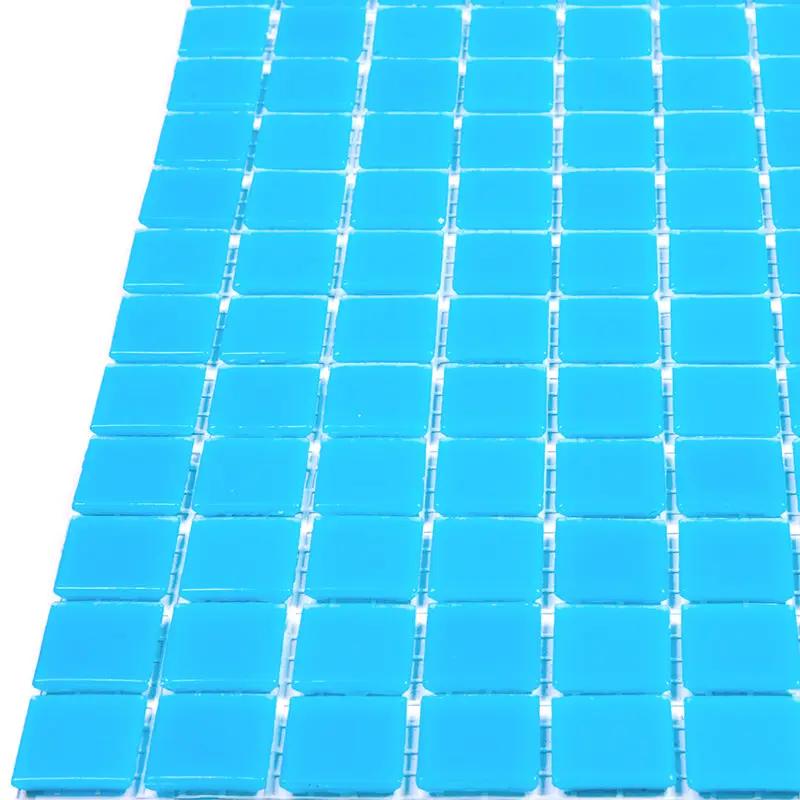 Pacific Blue 12x12 Glossy Square Glass Mosaic Tile (20 pack, 20 sq ft/case) by Apollo Tile