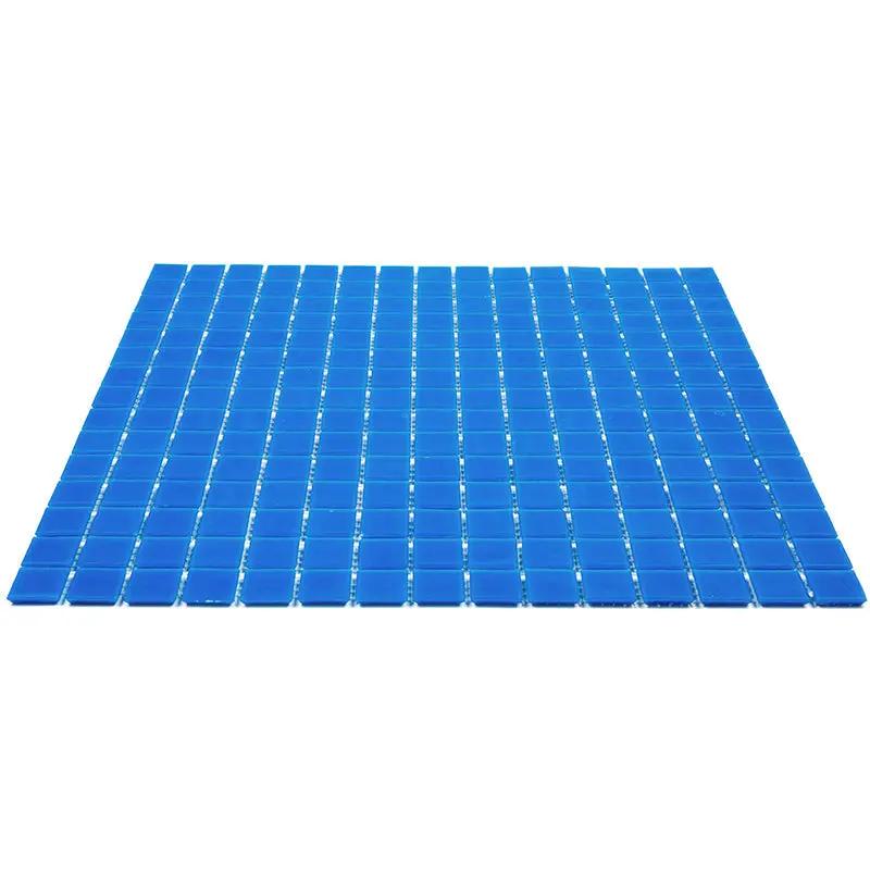Denim Blue 12x12 Uniform Square Glossy Glass Mosaic Tile (20 pack, 20 sq ft/case) by Apollo Tile