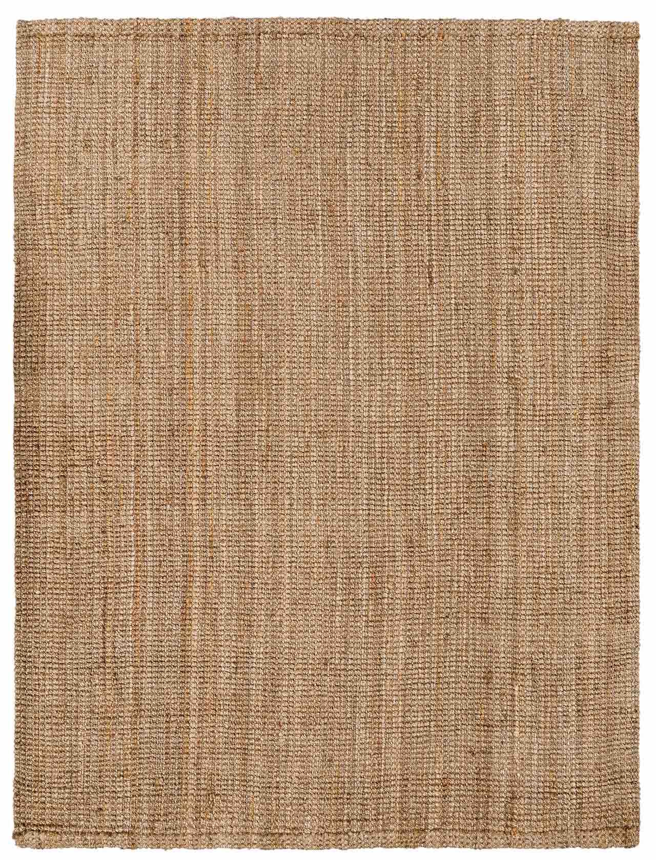 Ambel Chocolate Brown Camel Jute Area Rug by Boutique Rugs