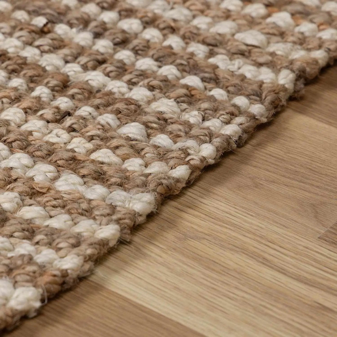 Ambel Tan Camel Jute Area Rug by Boutique Rugs
