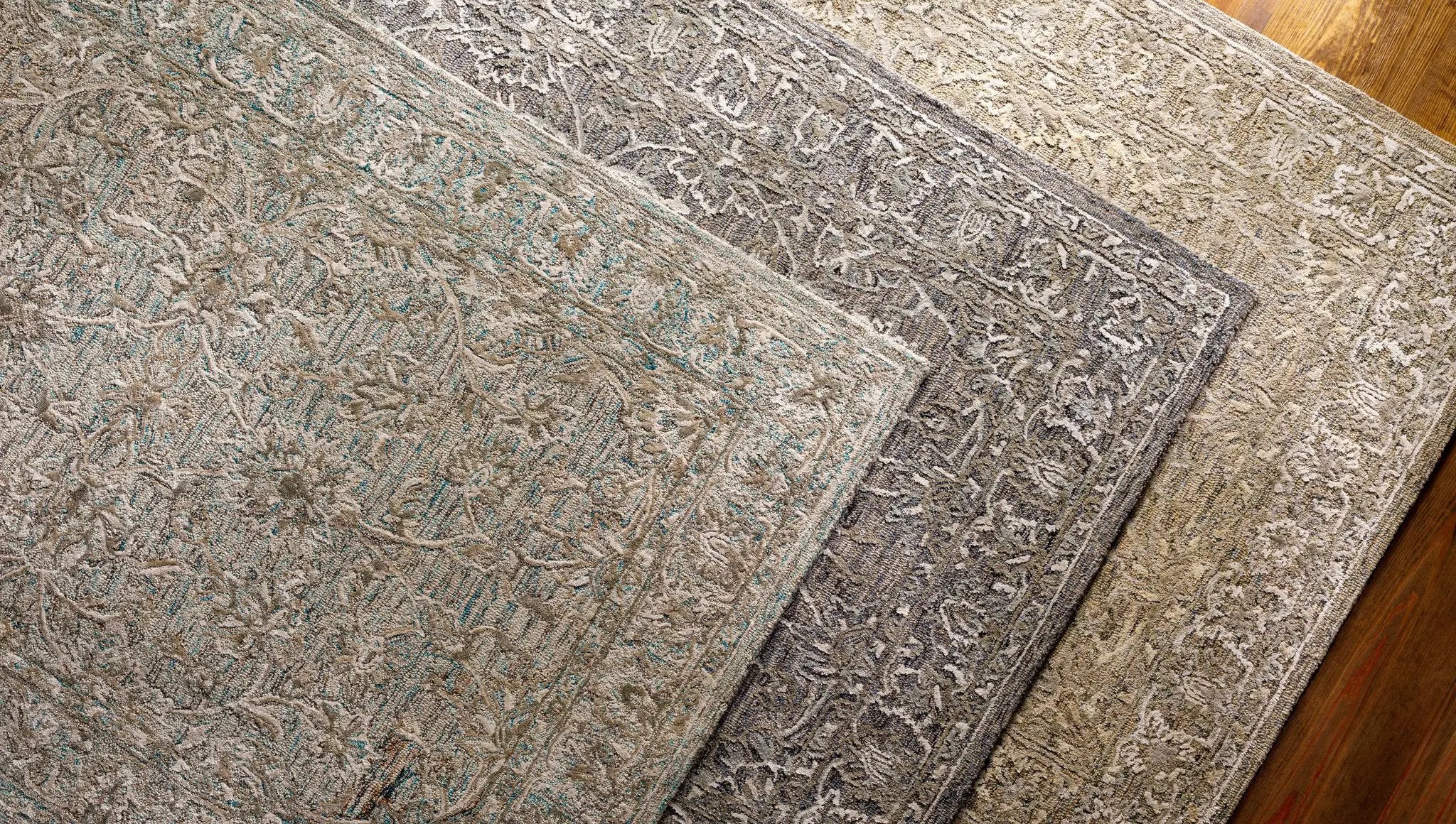 Eriline Wool & Faux Silk Rug by Boutique Rugs