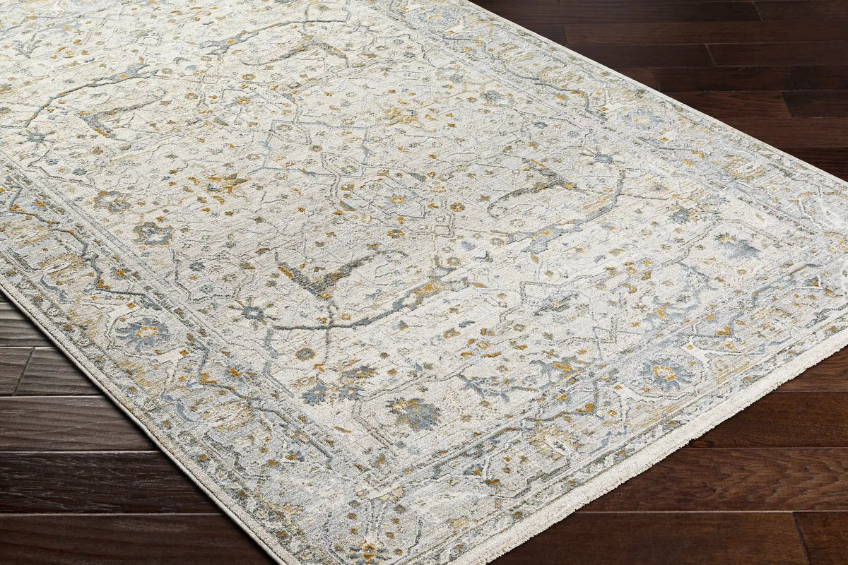 Aviva Off-White Textured Rug with Fringes, photo 15 of 15