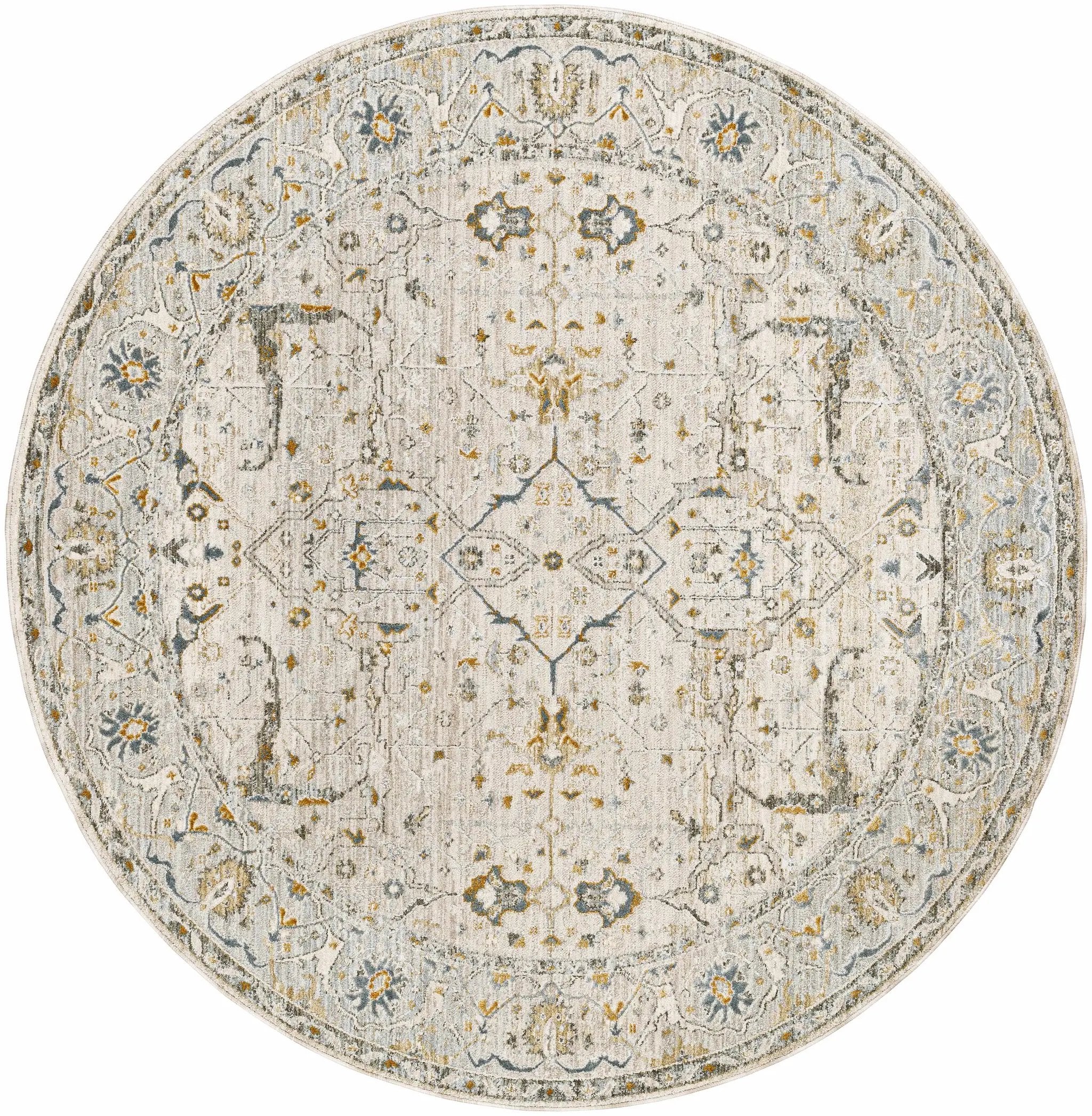 Aviva Off-White Textured Rug with Fringes by Boutique Rugs