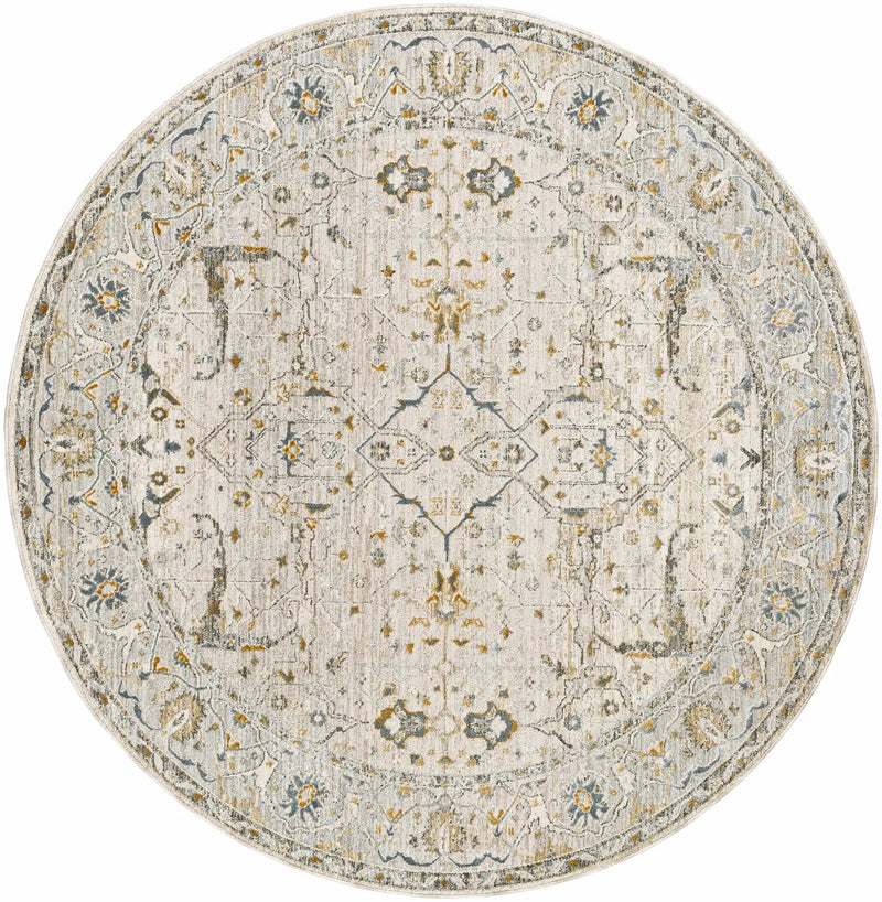 Aviva Off-White Textured Rug with Fringes by Boutique Rugs