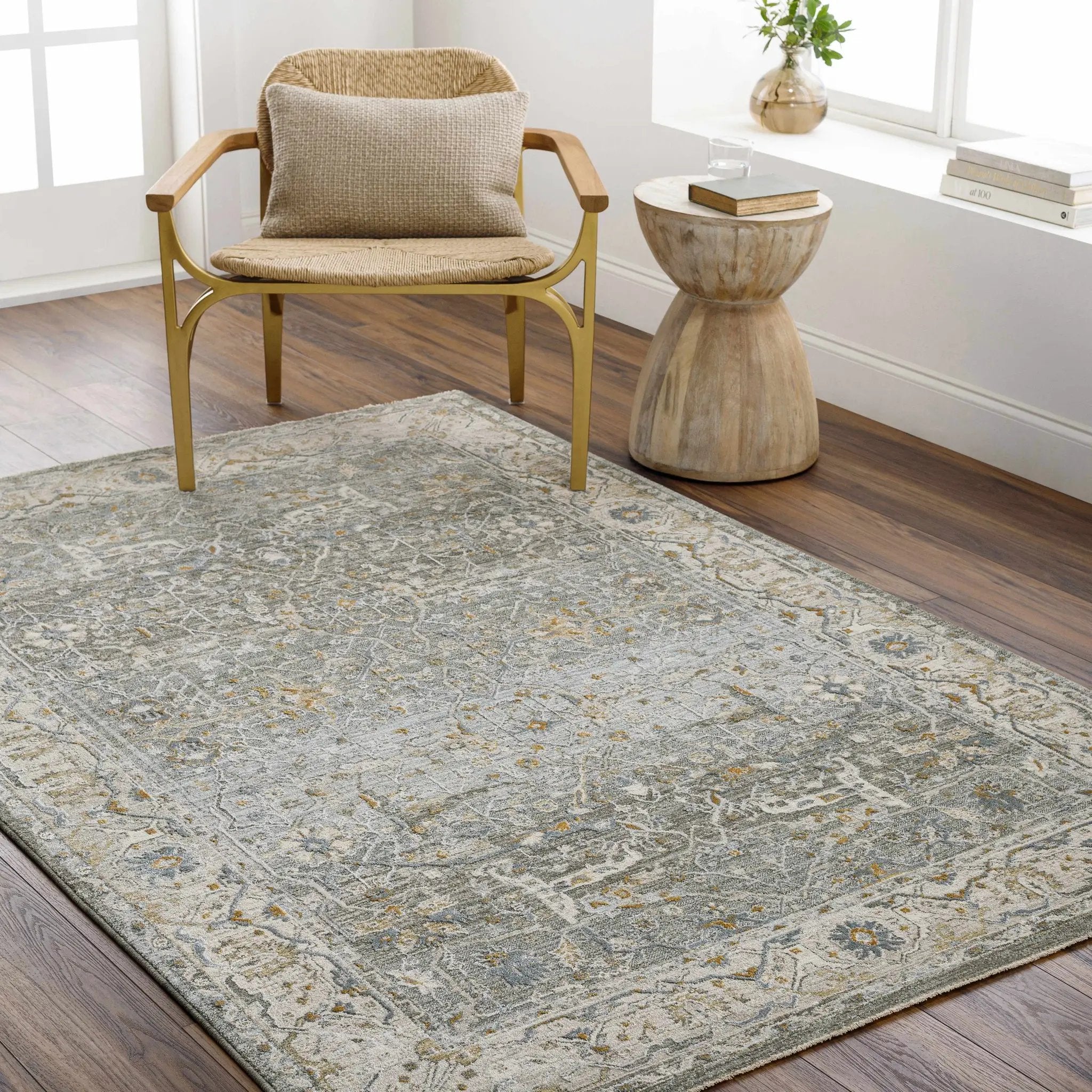 Aviva Teal Textured Rug with Fringes by Boutique Rugs