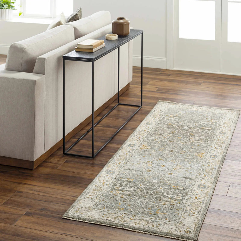 Aviva Teal Textured Rug with Fringes by Boutique Rugs