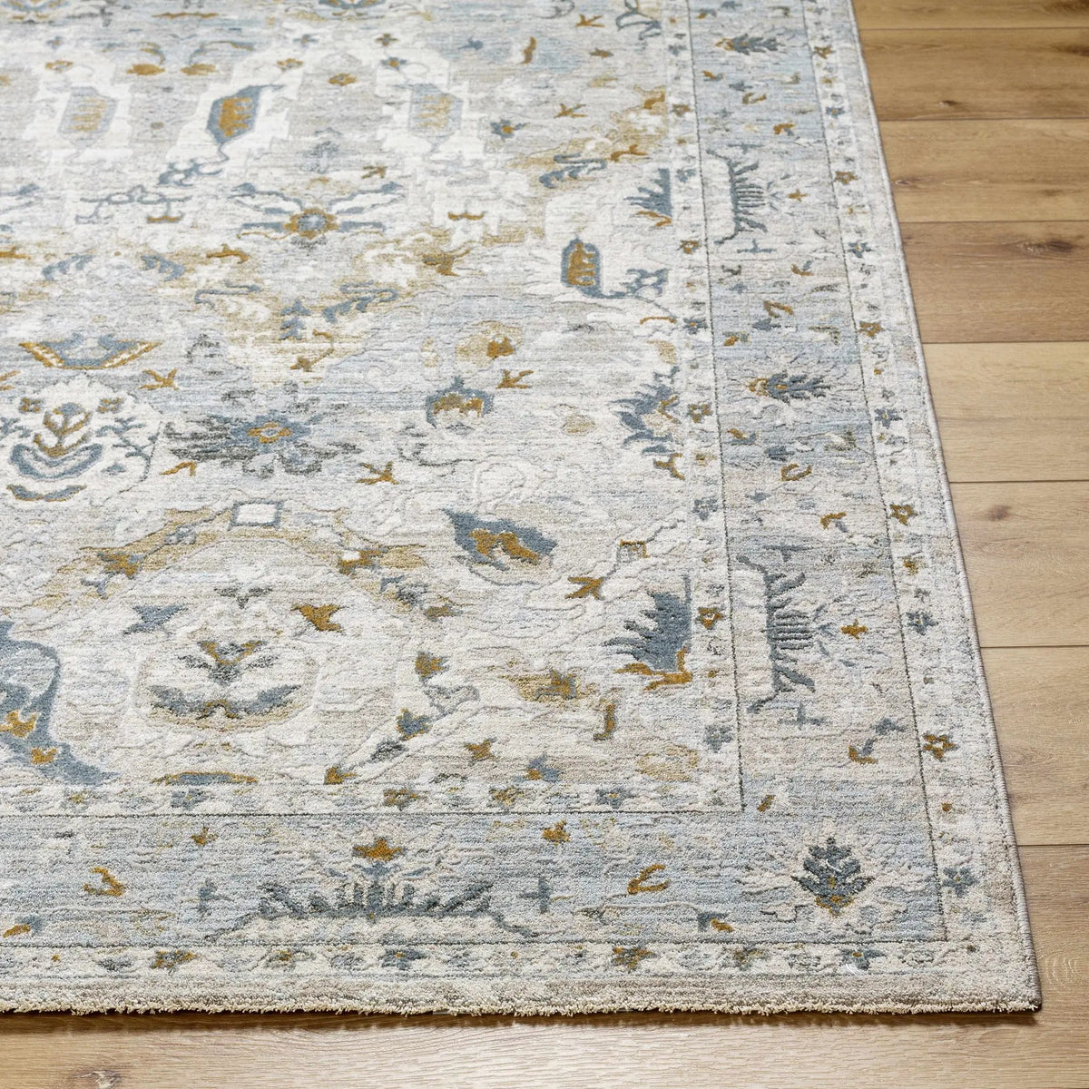 Emile Textured Rug with Fringes, detail 2
