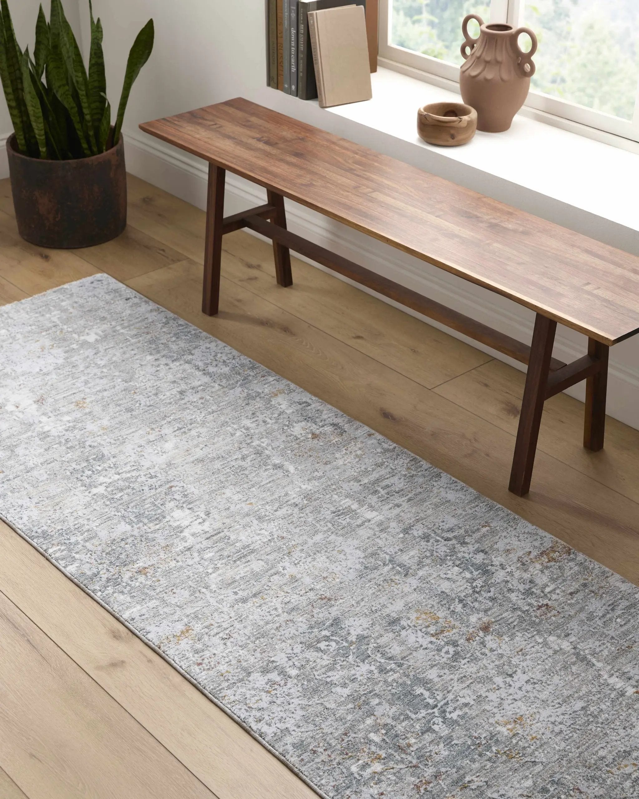 Ifama Textured Rug with Fringes by Boutique Rugs