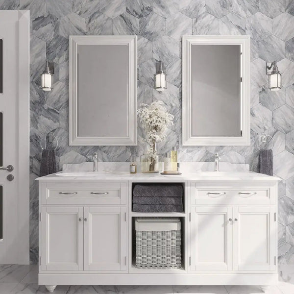 Gray 10x10 Honed Hexagon Bardiglio Marble Tile (5 pack, 2.95 sq ft/case)