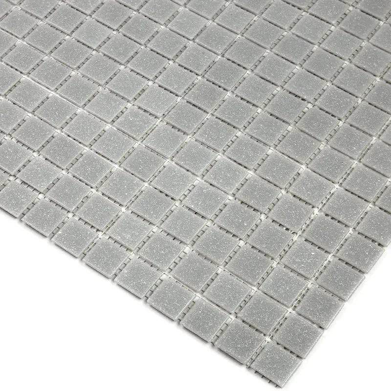 Ice Gray 12x12 Glossy Uniform Square Glass Mosaic Tile (20 pack, 20 sq ft/case) by Apollo Tile