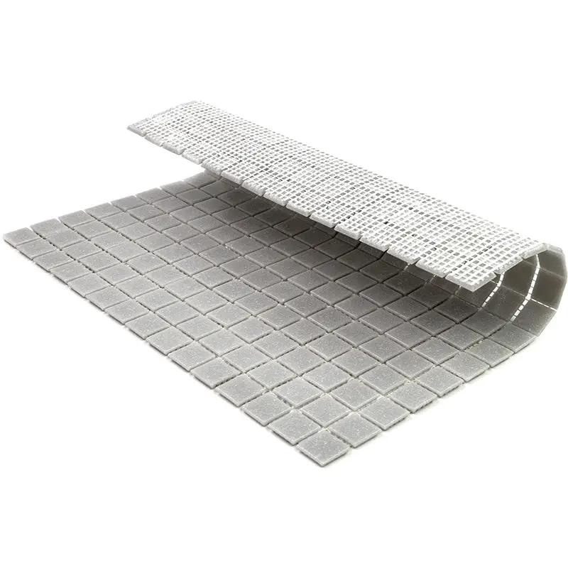 Ice Gray 12x12 Glossy Uniform Square Glass Mosaic Tile (20 pack, 20 sq ft/case) by Apollo Tile