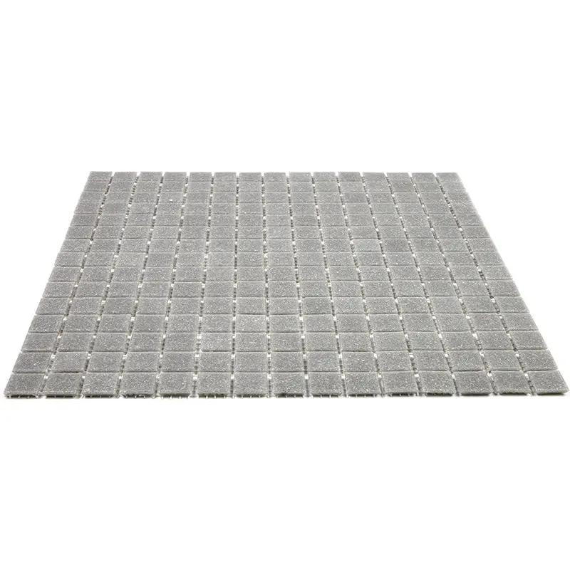 Stone Gray 12x12 Glossy Uniform Square Glass Mosaic Tile (20 pack, 20 sq ft/case) by Apollo Tile