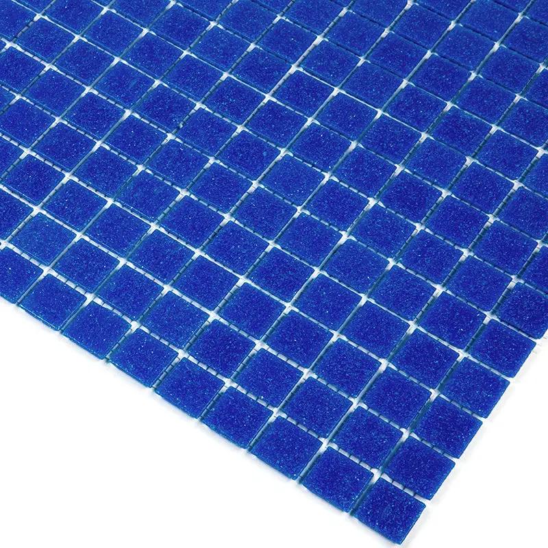Cerulean Blue 12x12 Glossy Uniform Square Glass Mosaic Tile (20 pack, 20 sq ft/case) by Apollo Tile