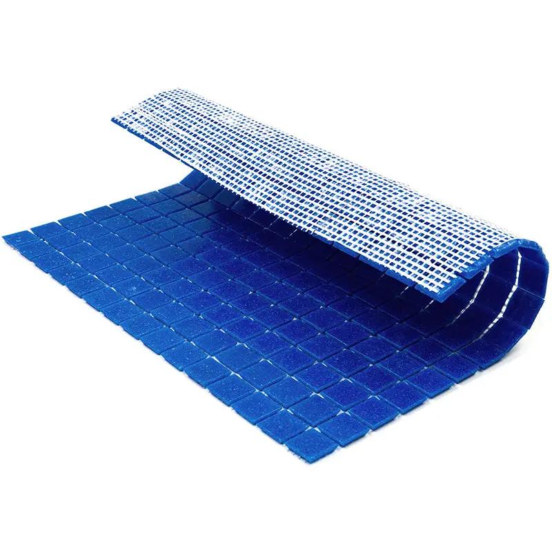Cerulean Blue 12x12 Glossy Uniform Square Glass Mosaic Tile (20 pack, 20 sq ft/case) by Apollo Tile