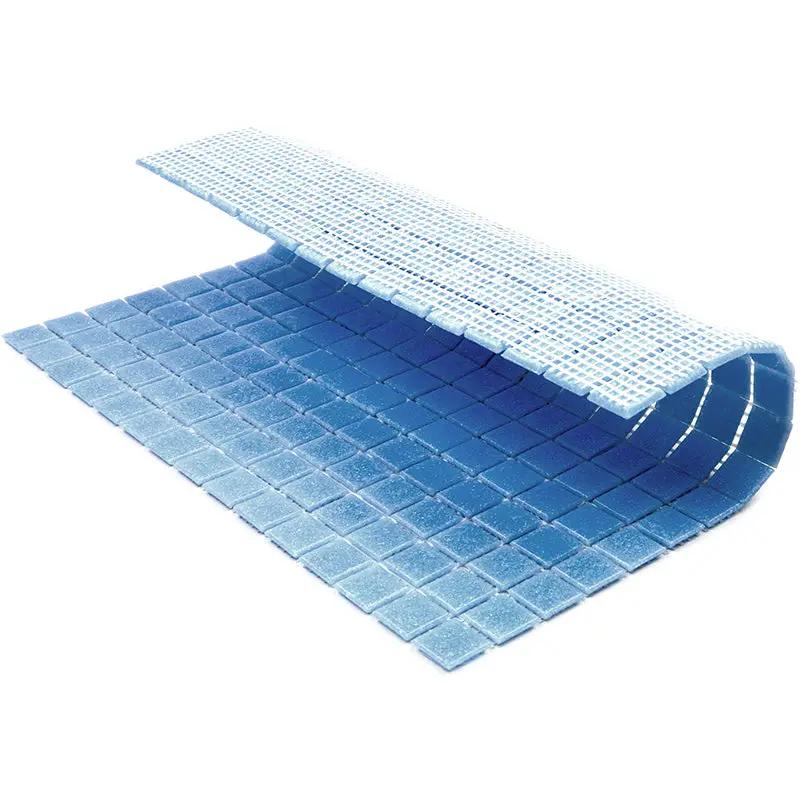 Maximum Blue 12x12 Glossy Uniform Square Glass Mosaic Tile (20 pack, 20 sq ft/case) by Apollo Tile