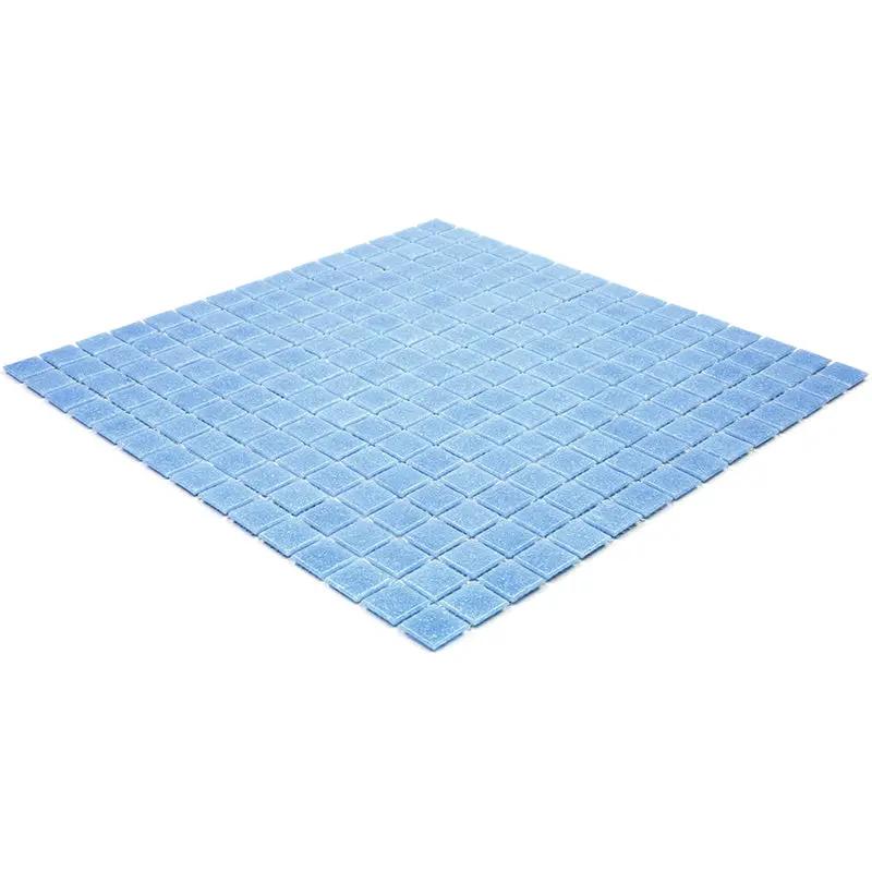 Maximum Blue 12x12 Glossy Uniform Square Glass Mosaic Tile (20 pack, 20 sq ft/case) by Apollo Tile