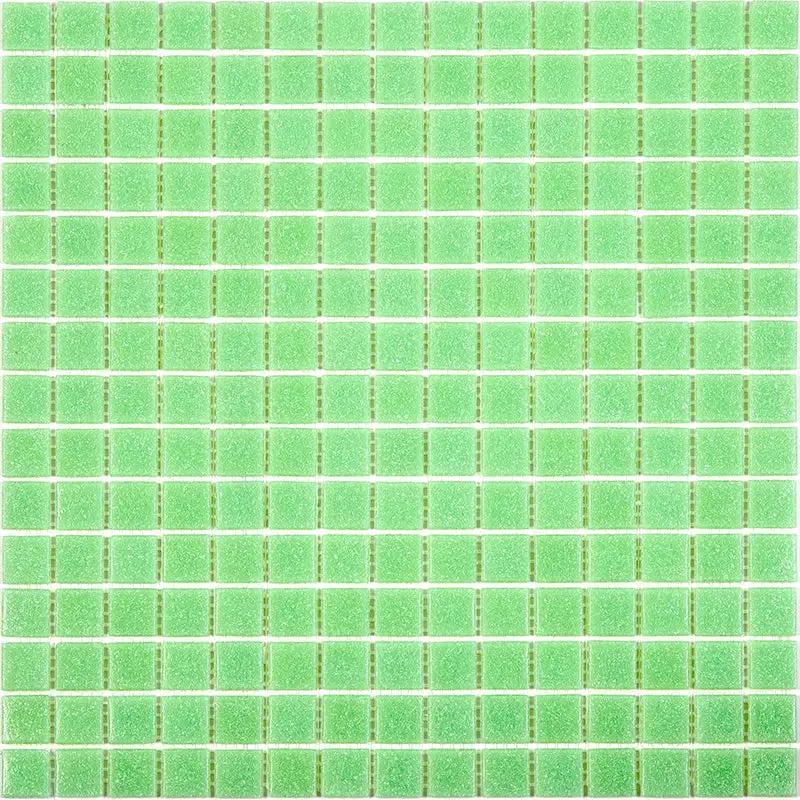 Mint Green 12x12 Glossy Uniform Square Glass Mosaic Tile (20 pack, 20 sq ft/case) by Apollo Tile