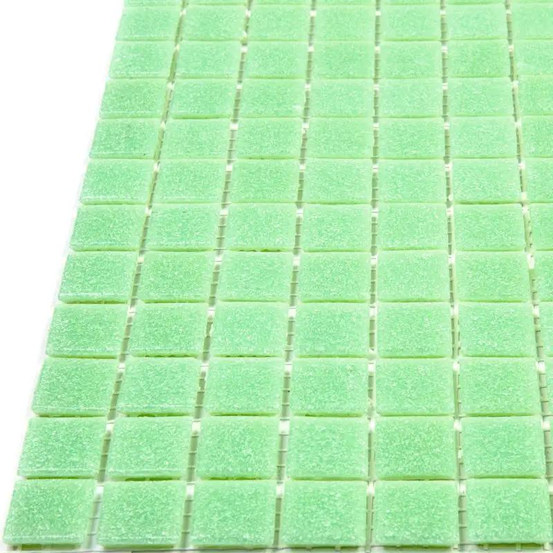 Mint Green 12x12 Glossy Uniform Square Glass Mosaic Tile (20 pack, 20 sq ft/case) by Apollo Tile
