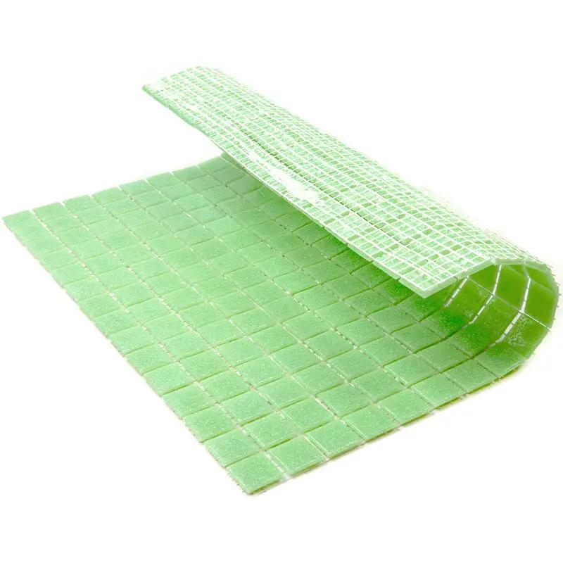 Mint Green 12x12 Glossy Uniform Square Glass Mosaic Tile (20 pack, 20 sq ft/case) by Apollo Tile