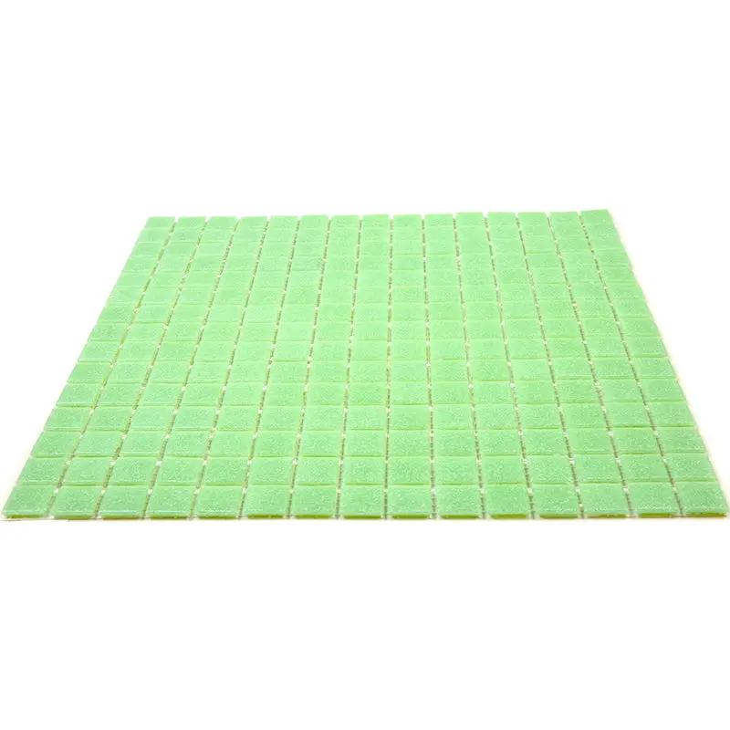 Mint Green 12x12 Glossy Uniform Square Glass Mosaic Tile (20 pack, 20 sq ft/case) by Apollo Tile