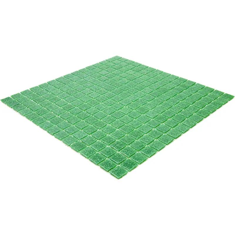 Sea Green 12x12 Glossy Uniform Square Glass Mosaic Tile (20 pack, 20 sq ft/case) by Apollo Tile