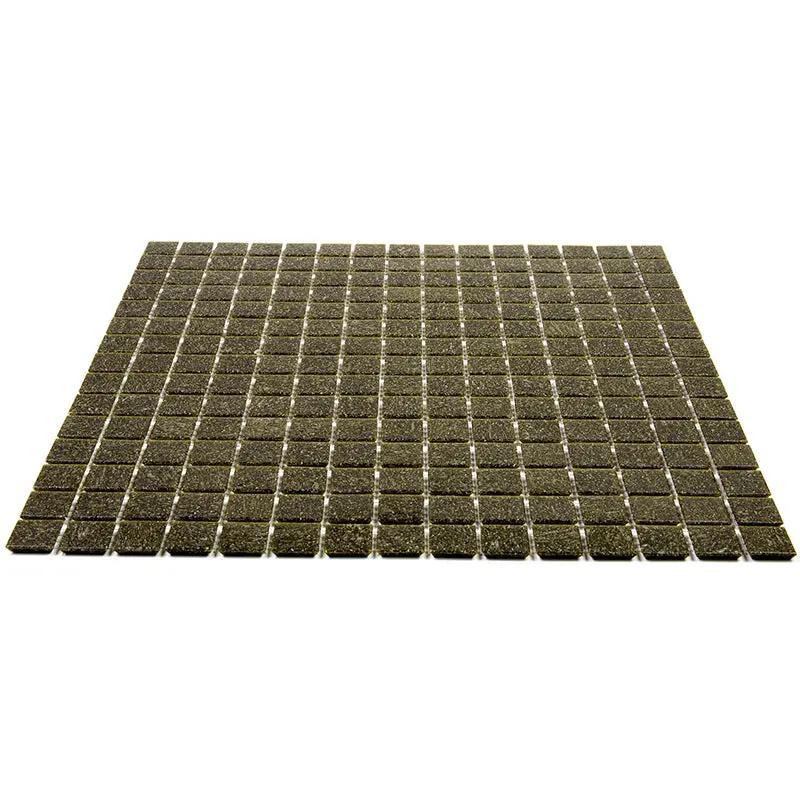 Peanut Brown 12x12 Glossy Uniform Square Glass Mosaic Tile (20 pack, 20 sq ft/case) by Apollo Tile