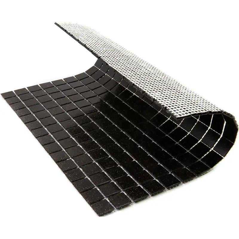 Dark Brown 12x12 Glossy Uniform Square Glass Mosaic Tile (20 pack, 20 sq ft/case) by Apollo Tile