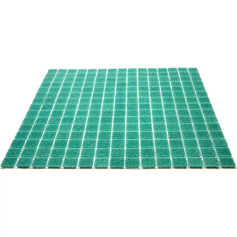 Jade Green 12x12 Glossy Uniform Square Glass Mosaic Tile (20 pack, 20 sq ft/case) by Apollo Tile