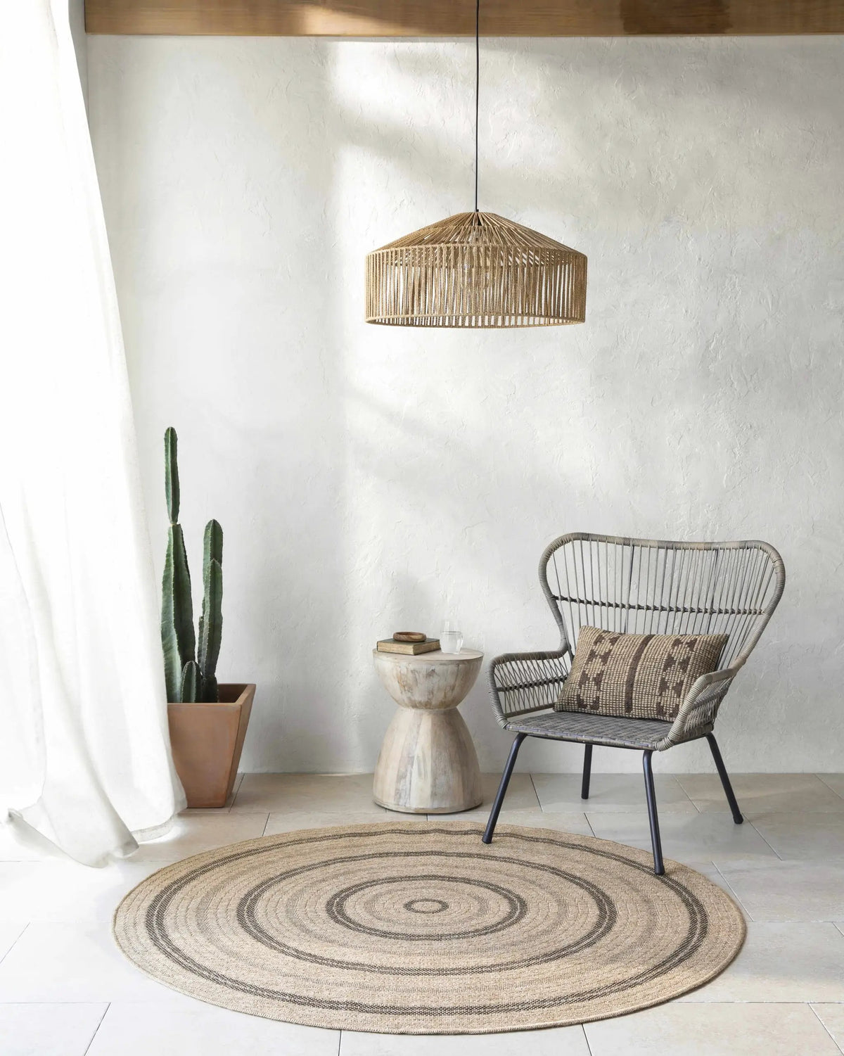 Beril Outdoor Area Rug - Clearance, installed in a room