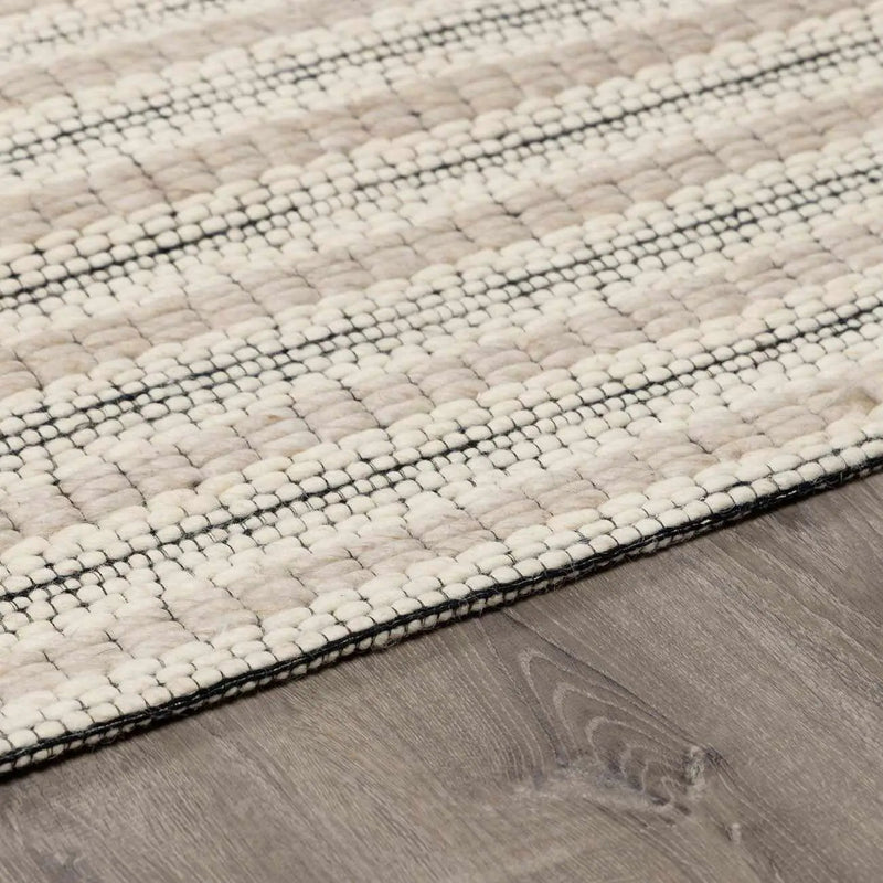 Laleh Cream & Black Area Rug - Clearance by Boutique Rugs